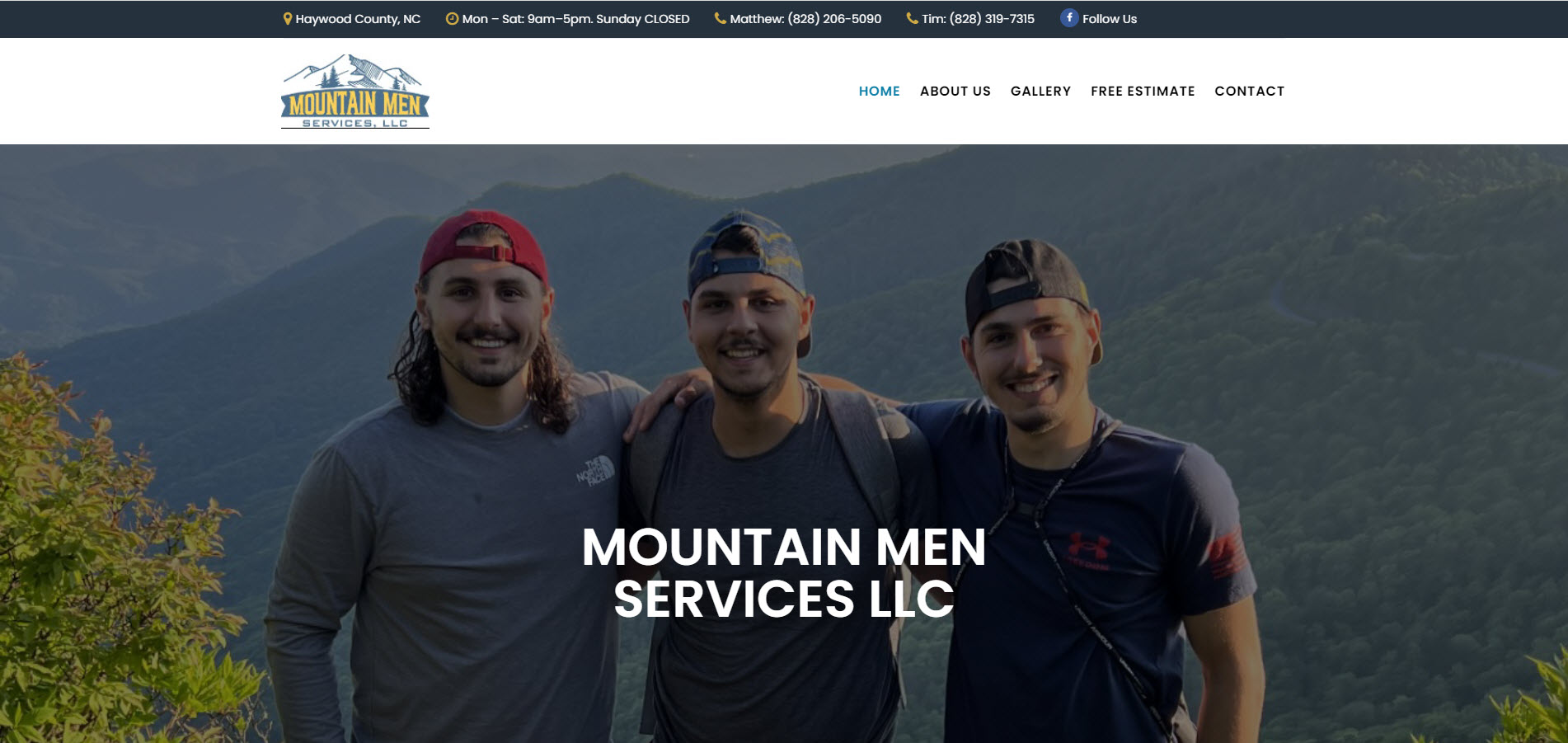mountain men services home website page